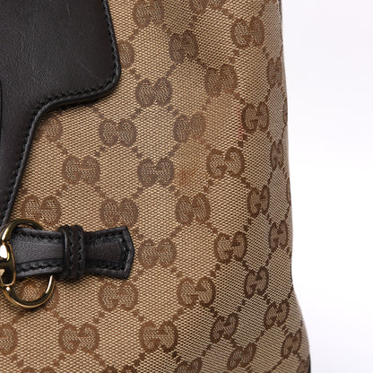 Gucci Monogram Margaux Calfskin Medium Emily Hobo Beige Ebony Cocoa 16 of 18