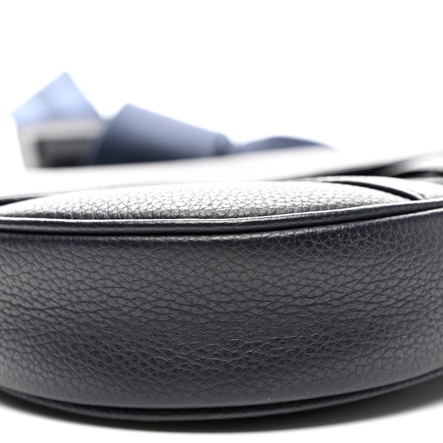 Grained Calfskin Kim Jones Saddle Bag Navy Blue