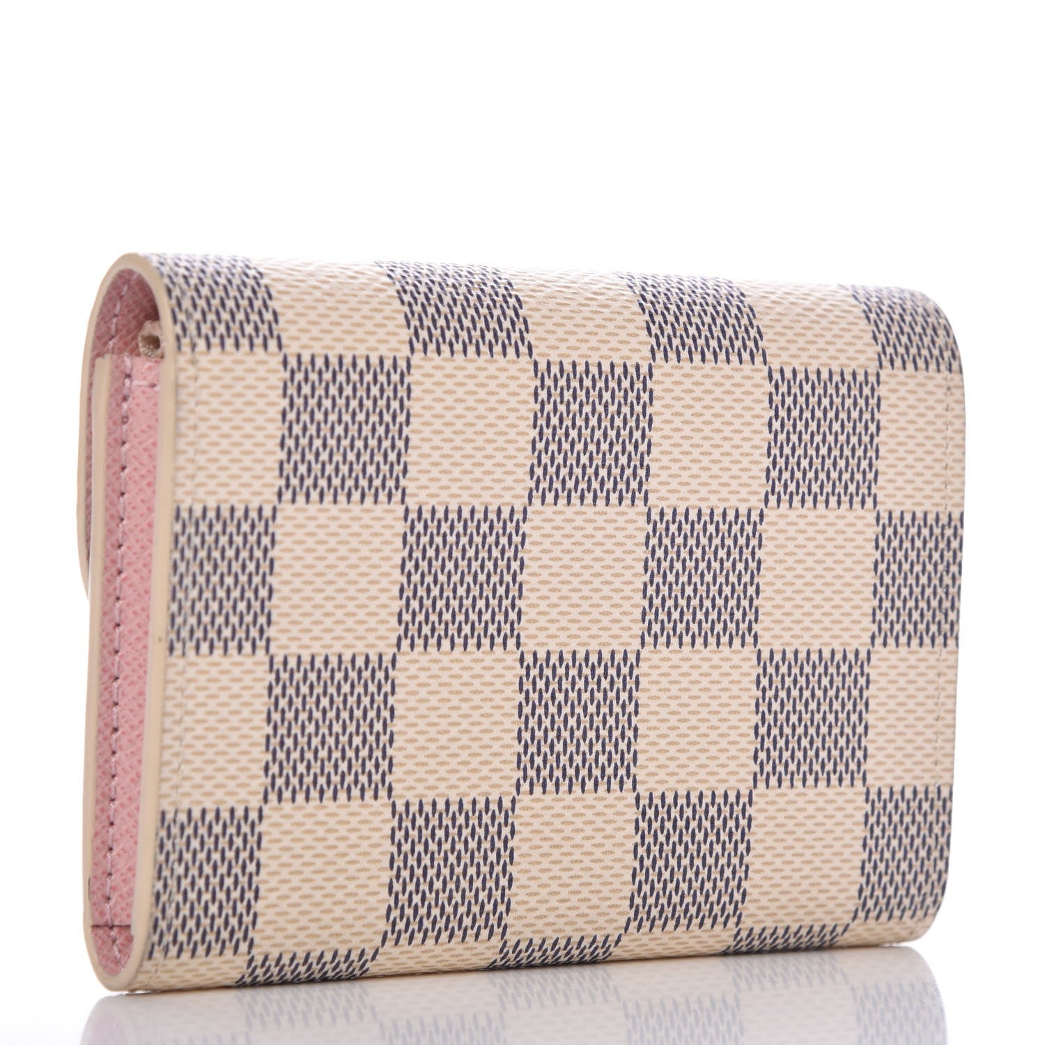 Louis Vuitton Damier Azur Rosalie Coin Purse Rose Ballerine 3 of 7