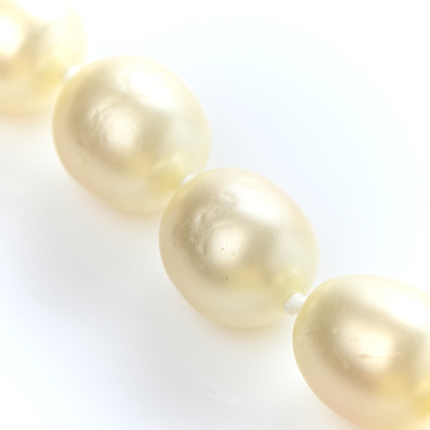 Chanel Pearl Crystal Short Necklace Gold 7 of 10