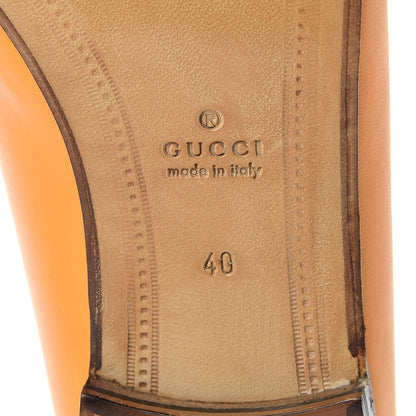 Gucci Lambskin Womens Brixton Horsebit Loafers 40 Crystal Copper 6 of 9