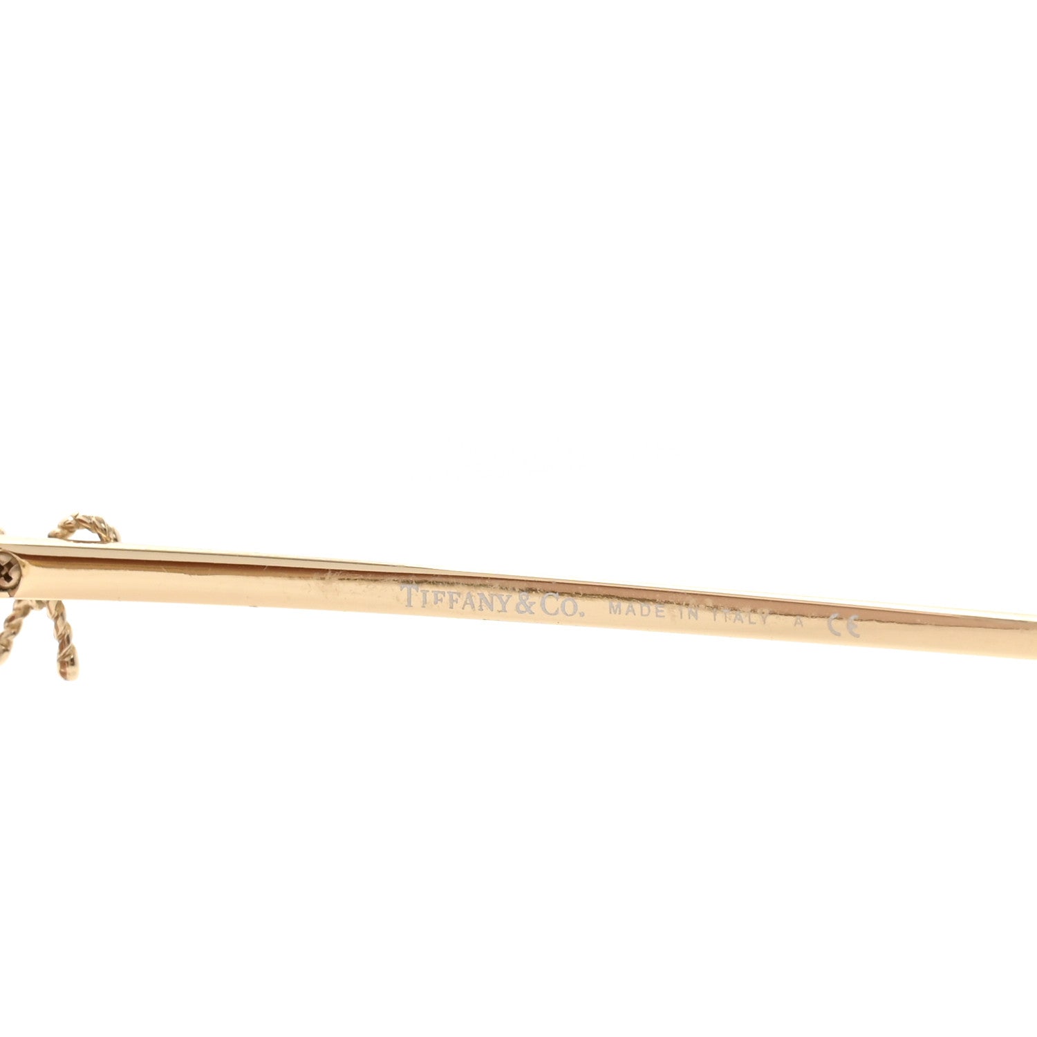 Tiffany Aviator Twist Bow Sunglasses TF 3044 Gold 5 of 8