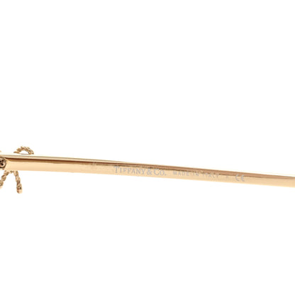 Tiffany Aviator Twist Bow Sunglasses TF 3044 Gold 5 of 8