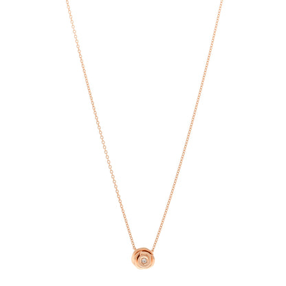 Christian Dior 18K Rose Gold Diamond Small Rose Couture Necklace 1 of 6