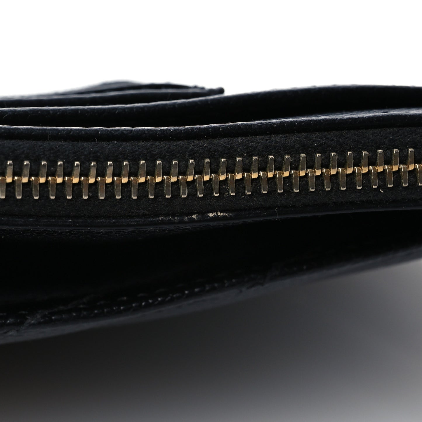 Grain De Poudre Chevron Monogram Large Bill Pouch Black