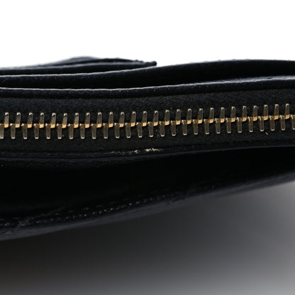 Saint Laurent Grain De Poudre Chevron Monogram Large Bill Pouch Black 8 of 9