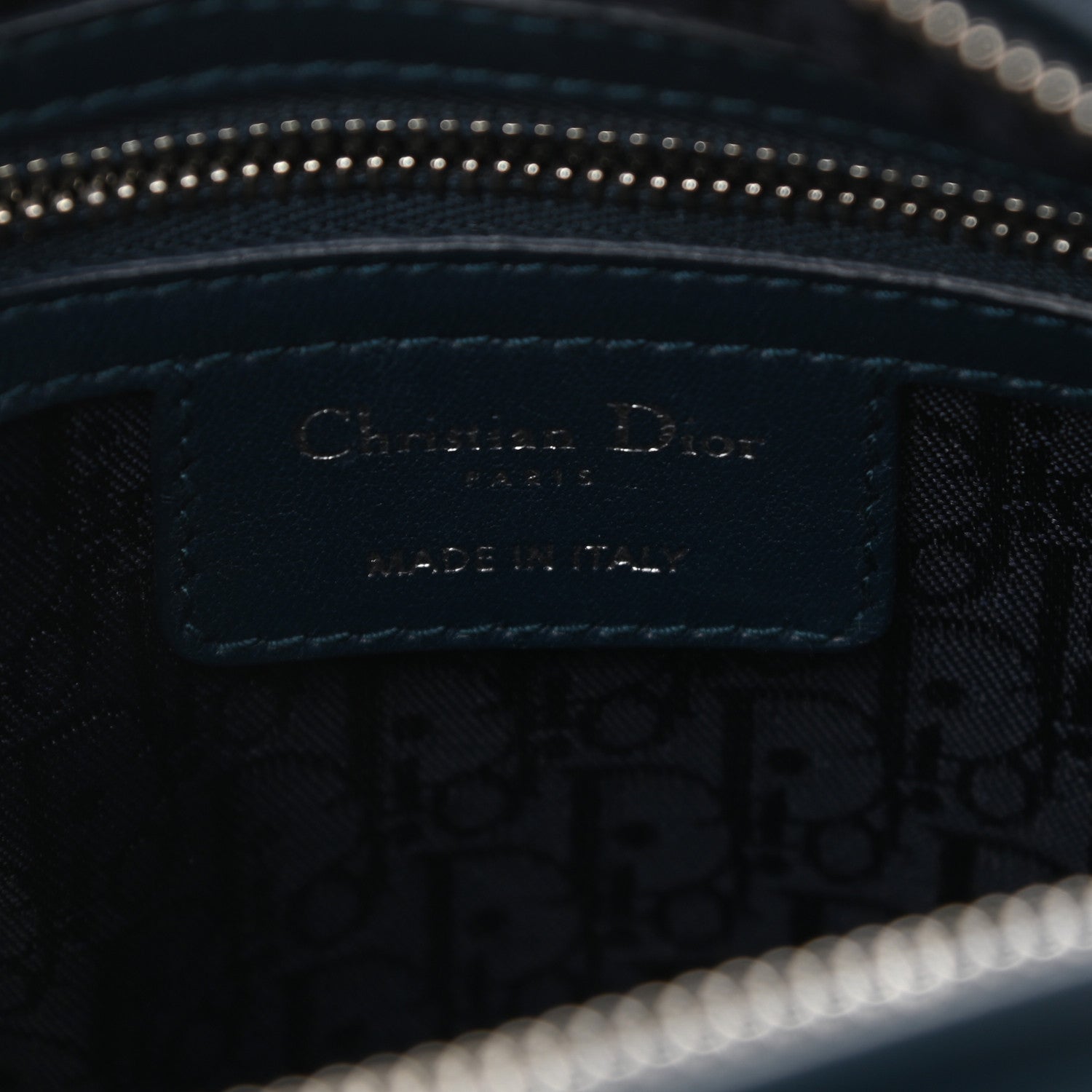 Christian Dior Lambskin Cannage Medium Lady Dior Blue 5 of 11