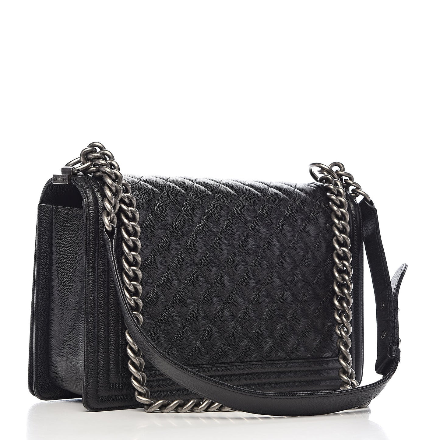 Caviar Quilted New Medium Boy Flap Black