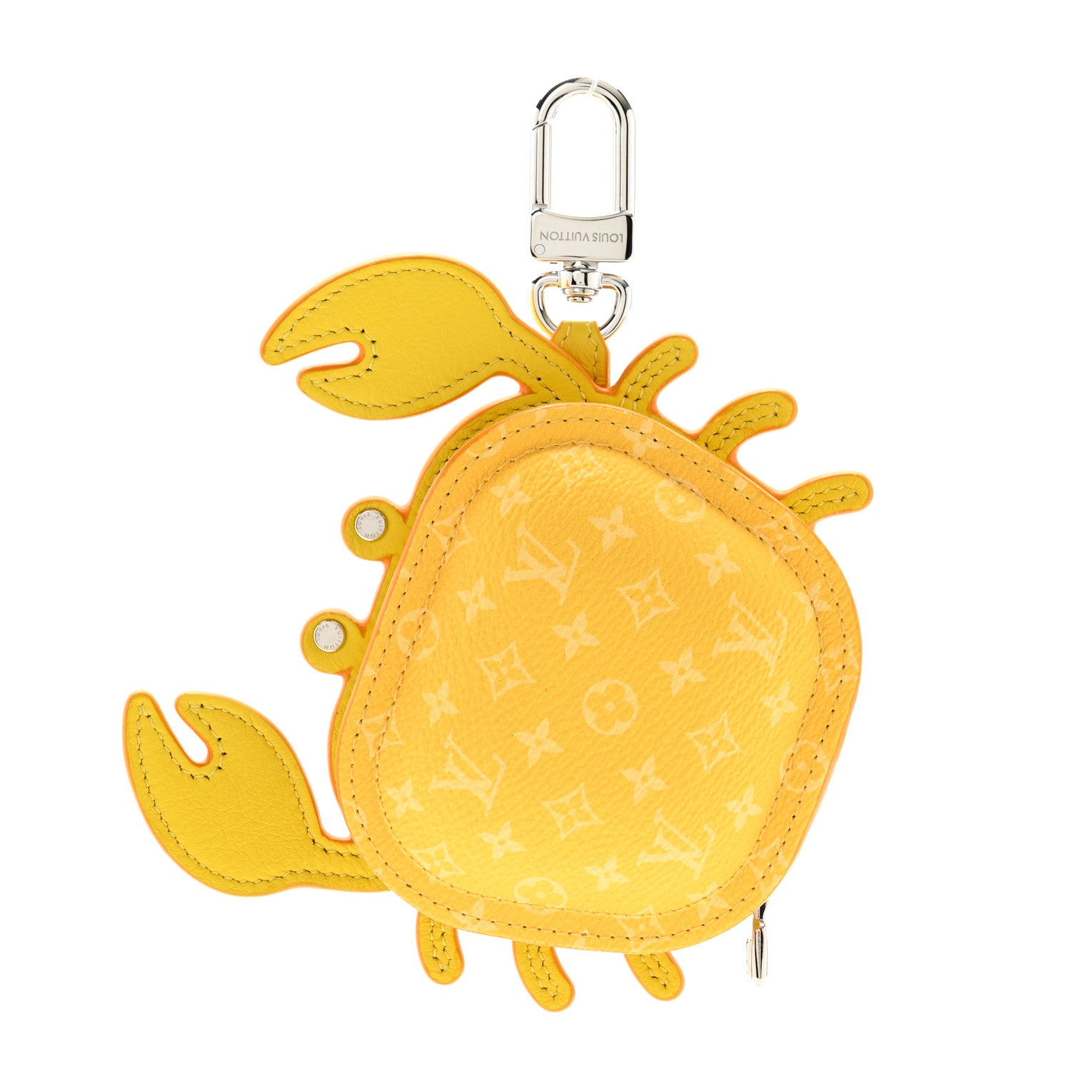 Louis Vuitton Monogram Crab Bag Charm Yellow 1 of 5