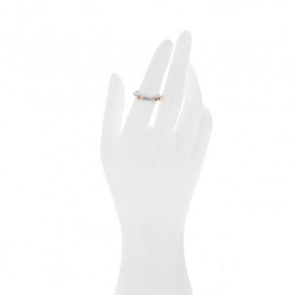 David Yurman Sterling Silver 18K Yellow Gold Diamond Petite Helena Wrap Ring 52 6 2 of 4