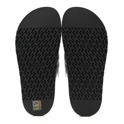 Hermes Nappa Extra Sandals 38 Gris Argent 5 of 9