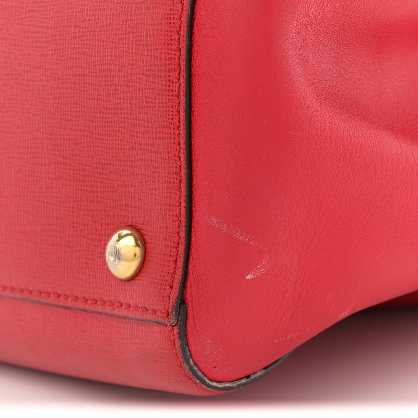 Vitello Elite Flamingo Regular 2Jours Tote Rosso Fiamma