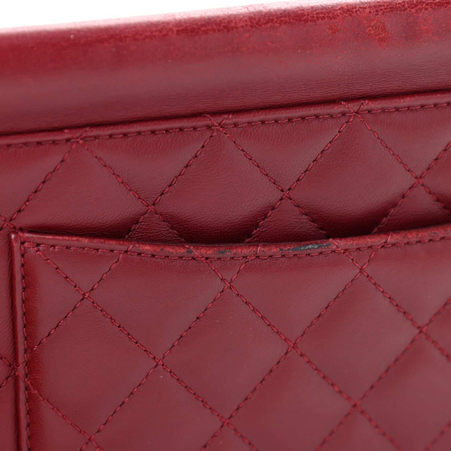 Chanel Lambskin Quilted Medium Crossing Times Flap Red 13 of 13
