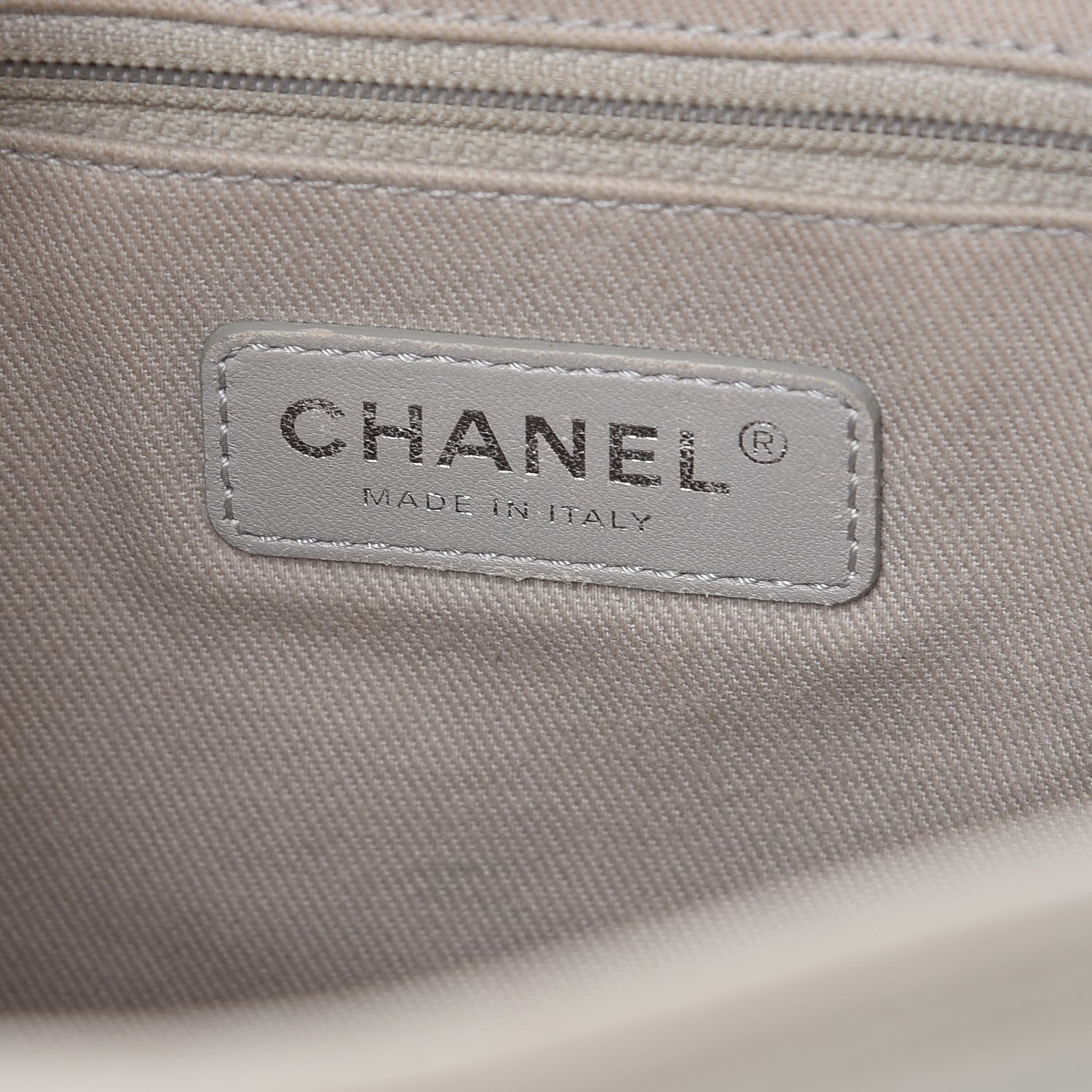 Chanel Glazed Calfskin Small Deauville Tote Ivory 6 of 9