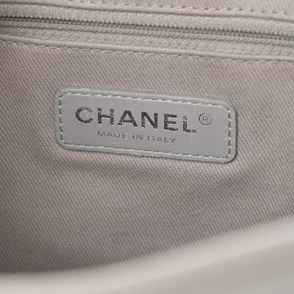 Chanel Glazed Calfskin Small Deauville Tote Ivory 6 of 9
