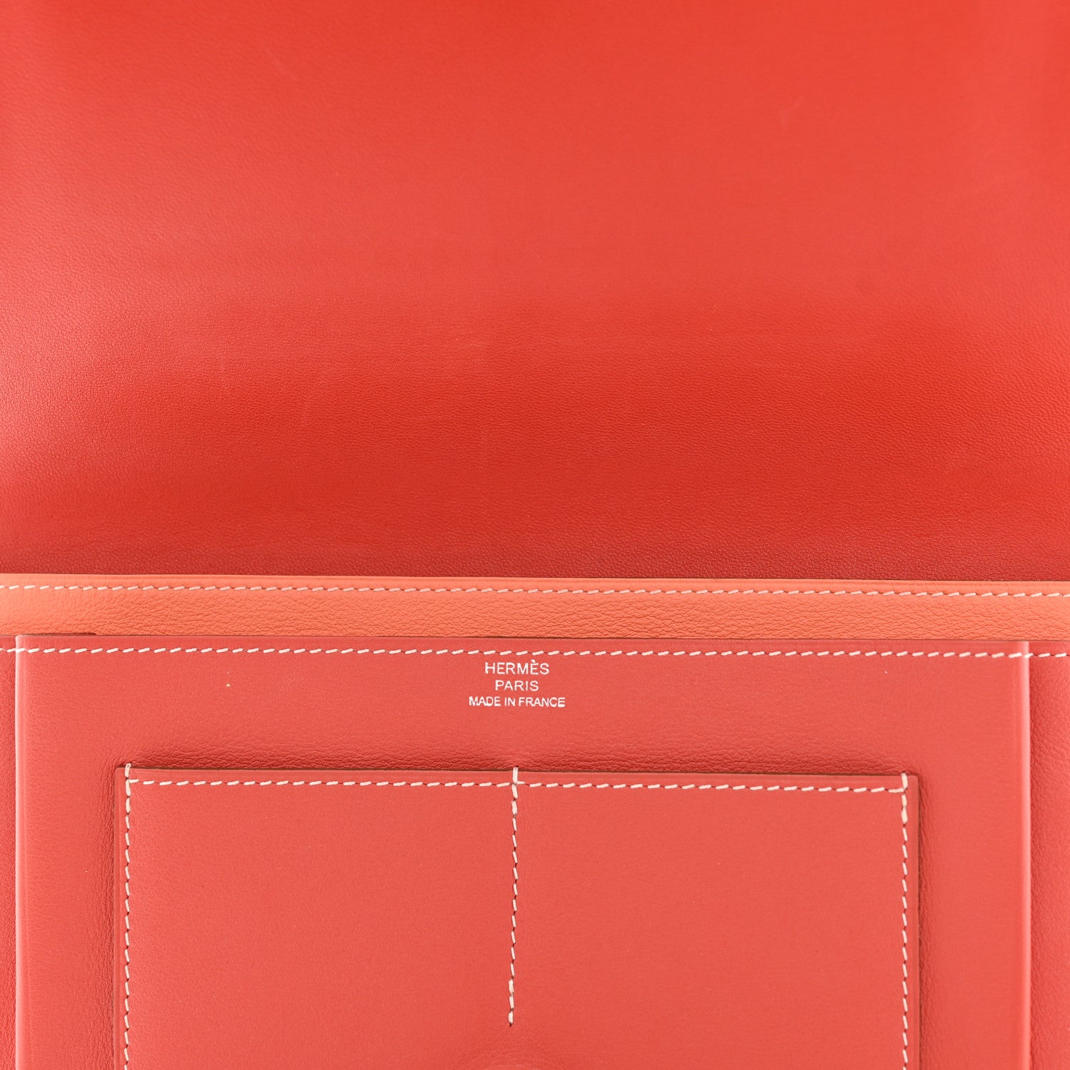 Hermes Swift Dogon Duo Wallet Sanguine Crevette 6 of 10