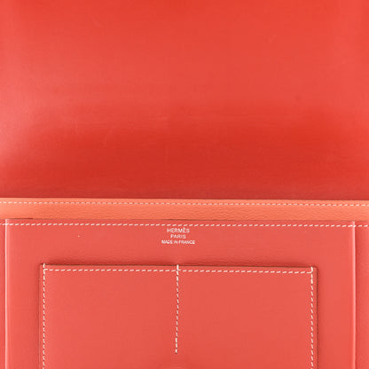 Hermes Swift Dogon Duo Wallet Sanguine Crevette 6 of 10
