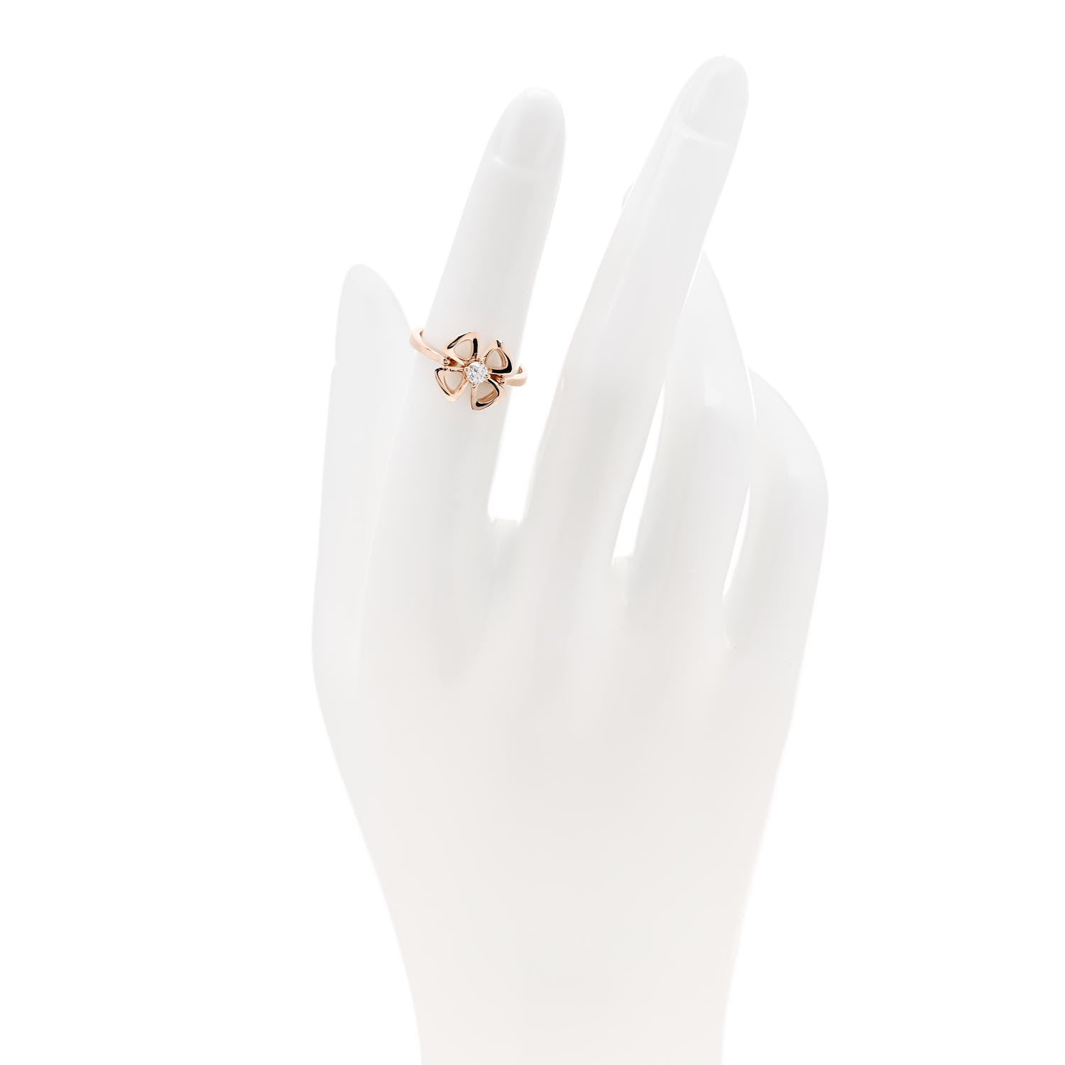 Bulgari 18K Rose Gold Diamond Fiorever Ring 49 5 2 of 6