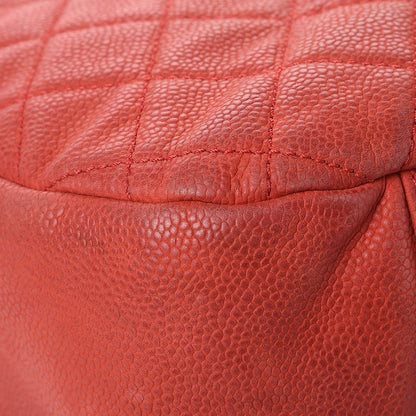 Chanel Iridescent Caviar Quilted Country Chic Hobo Red 11 of 12