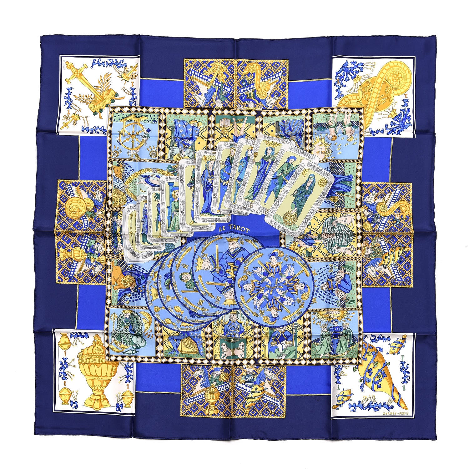 Hermes Silk Le Tarot Scarf 90 1 of 4