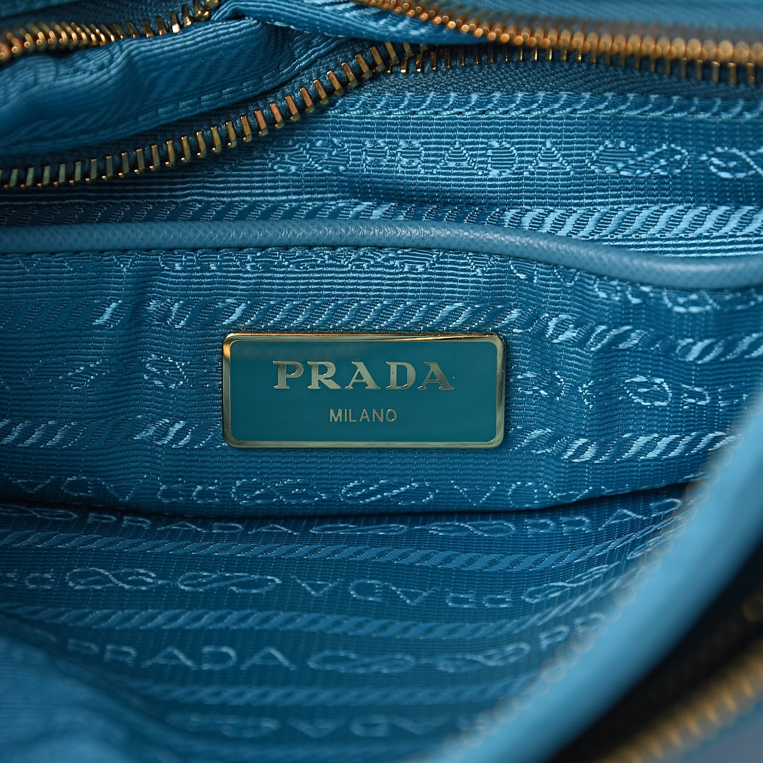 Prada Tessuto Nylon Saffiano Crossbody Bag Turchese 6 of 11
