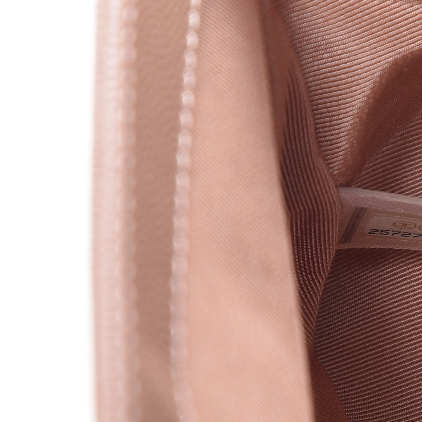 Caviar Chevron Quilted Medium Boy Flap Beige