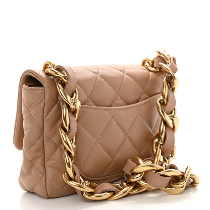 Chanel Lambskin Quilted Small CC Funky Town Flap Beige 3 of 10