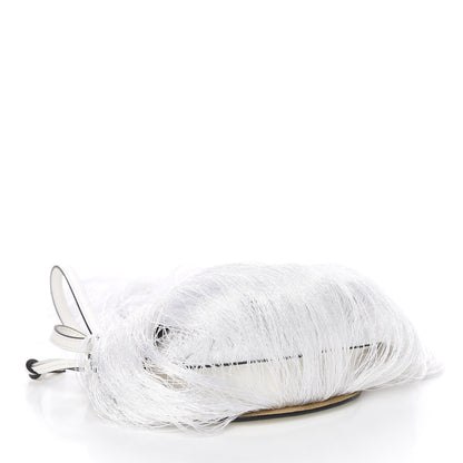 Loewe Calfskin Mini Fringe Gate Crossbody Bag White 5 of 10