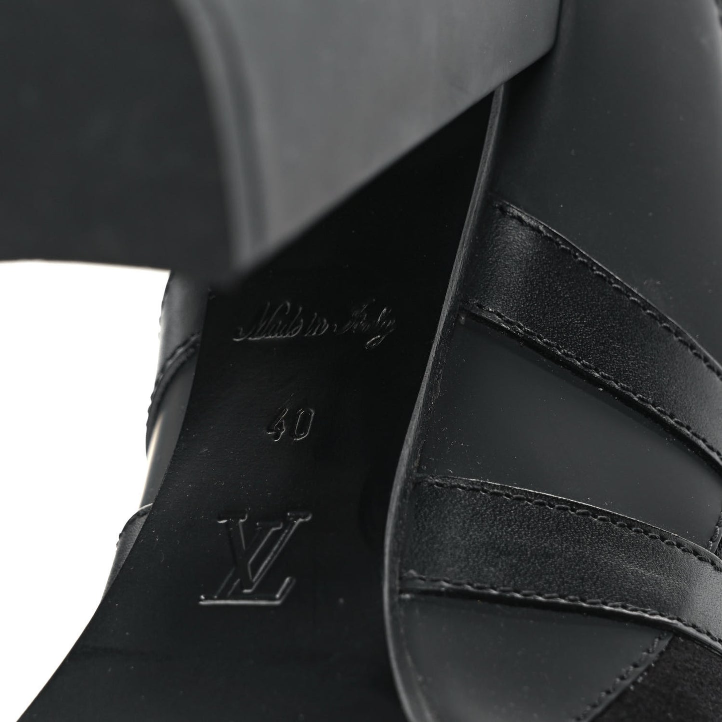 Suede Calfskin Monogram Star Trail Ankle Boots 40 Black