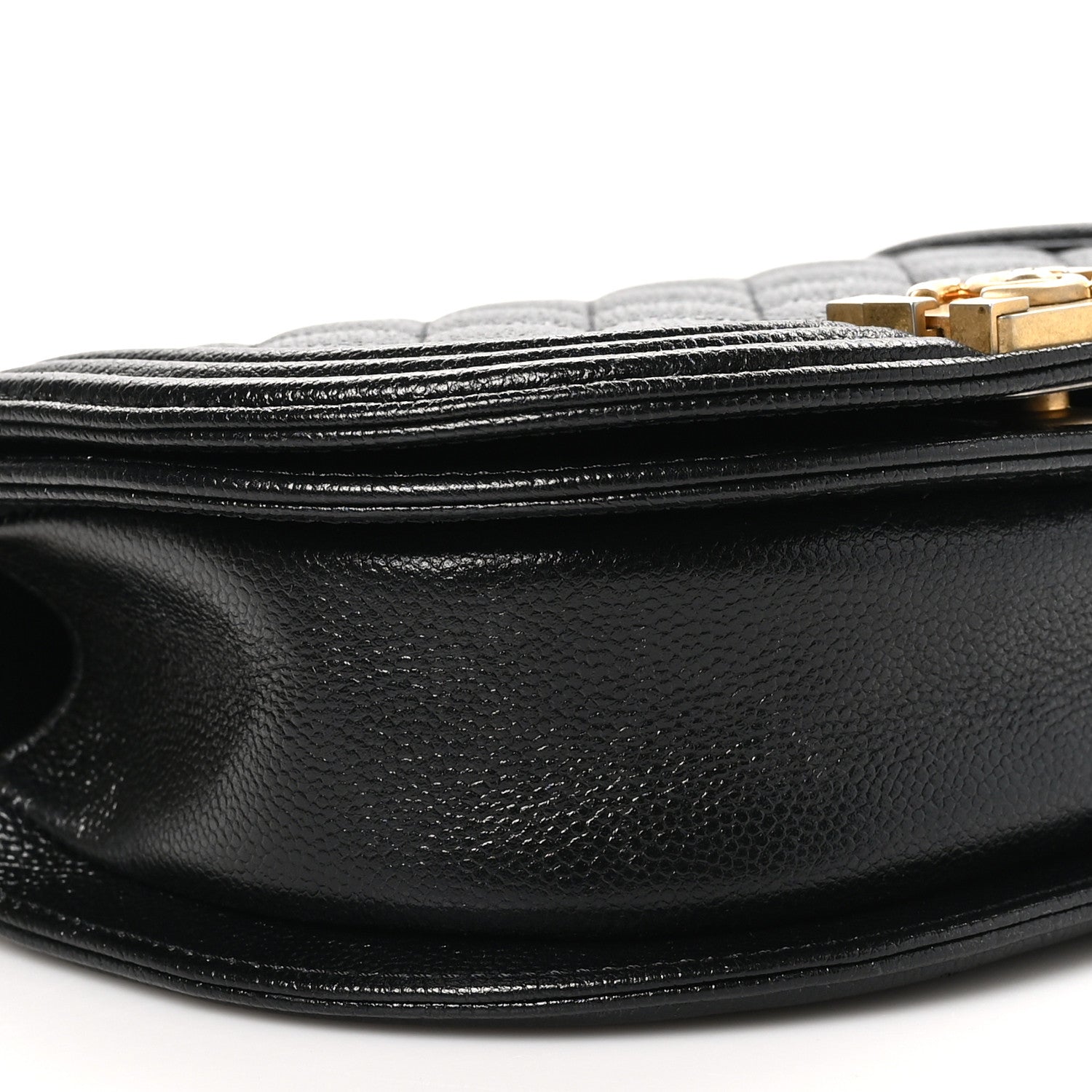 Chanel Caviar Quilted Small Boy Messenger Bag Black 9 of 10