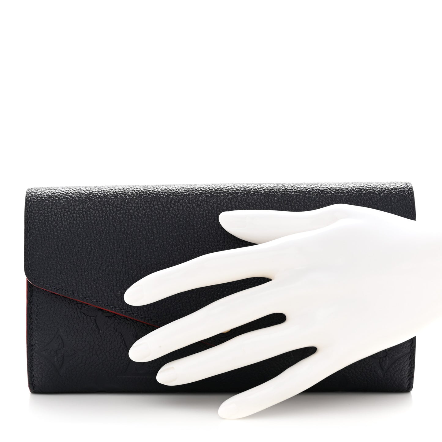 Empreinte Sarah Wallet NM Marine Rouge