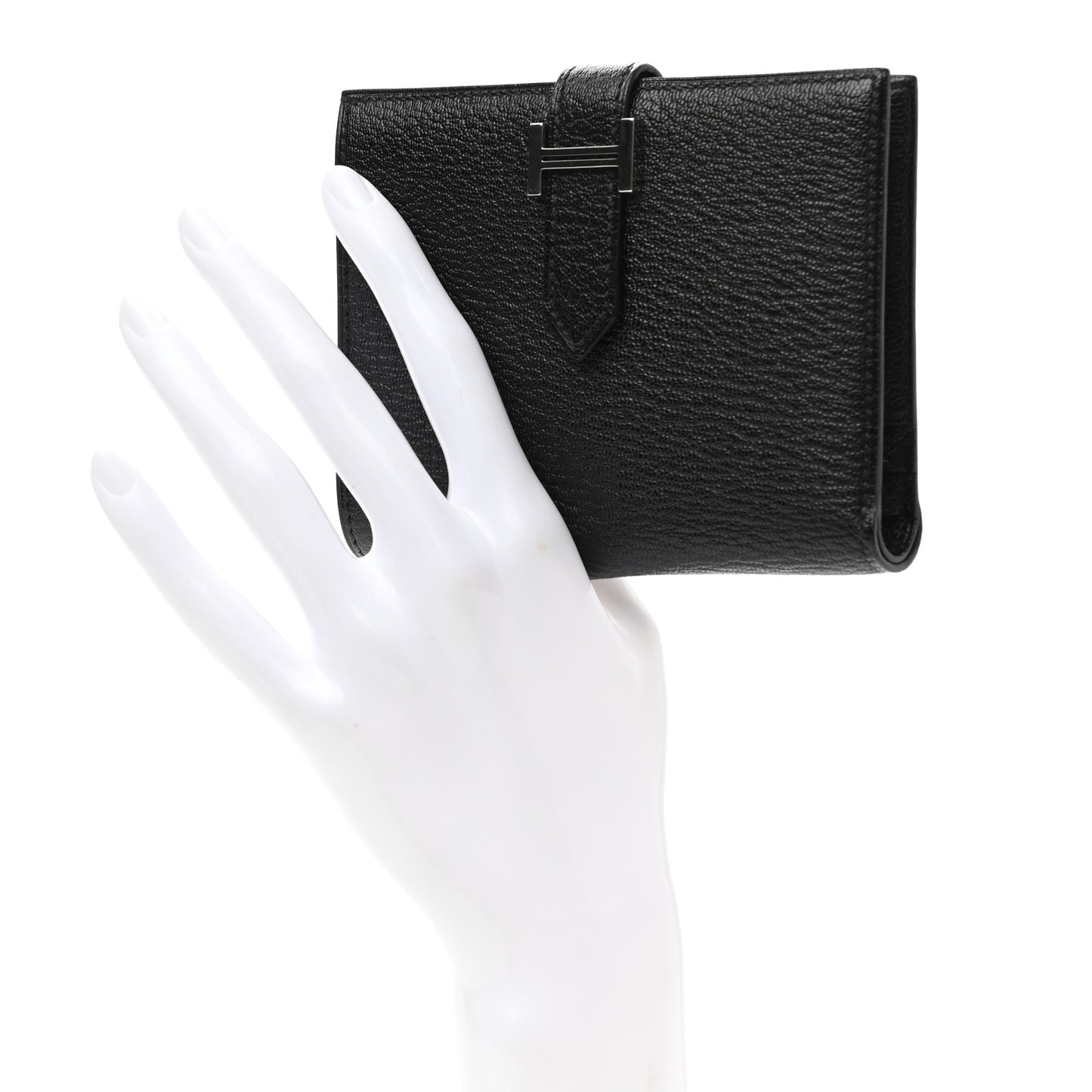 Chevre Mysore Bearn Compact Wallet Black