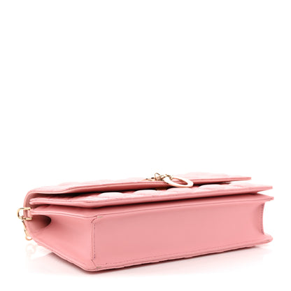 Christian Dior Lambskin Cannage Miss Dior Top Handle Bag Pink 4 of 10