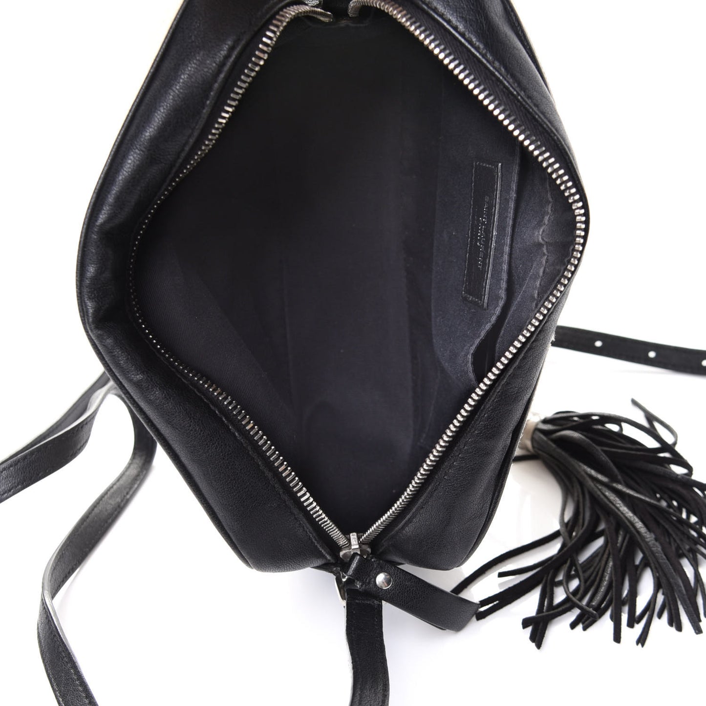 Linen Canvas Monogram Lou Camera Bag Black