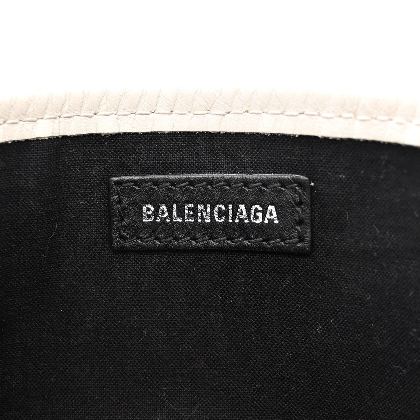 Cotton Canvas Calfskin Navy Cabas XS Natural