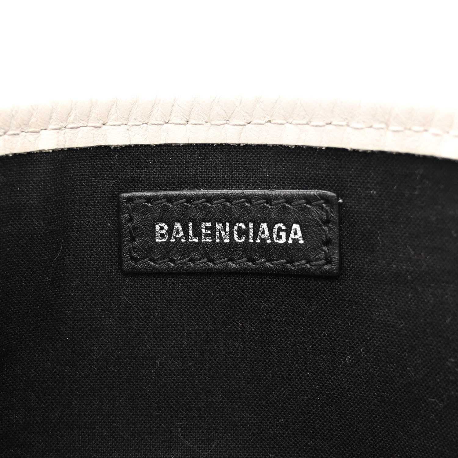 Balenciaga Cotton Canvas Calfskin Navy Cabas XS Natural 7 of 14