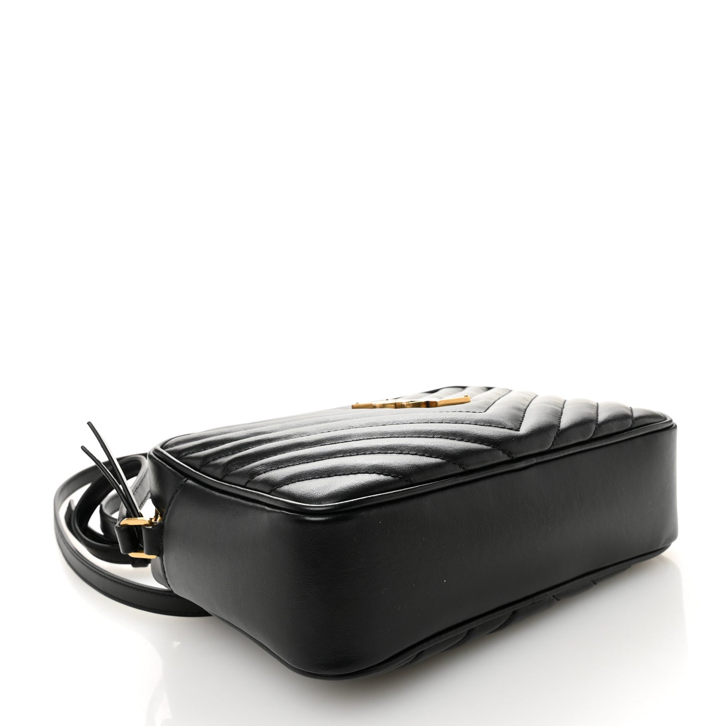 Calfskin Matelasse Monogram Lou Camera Bag Black