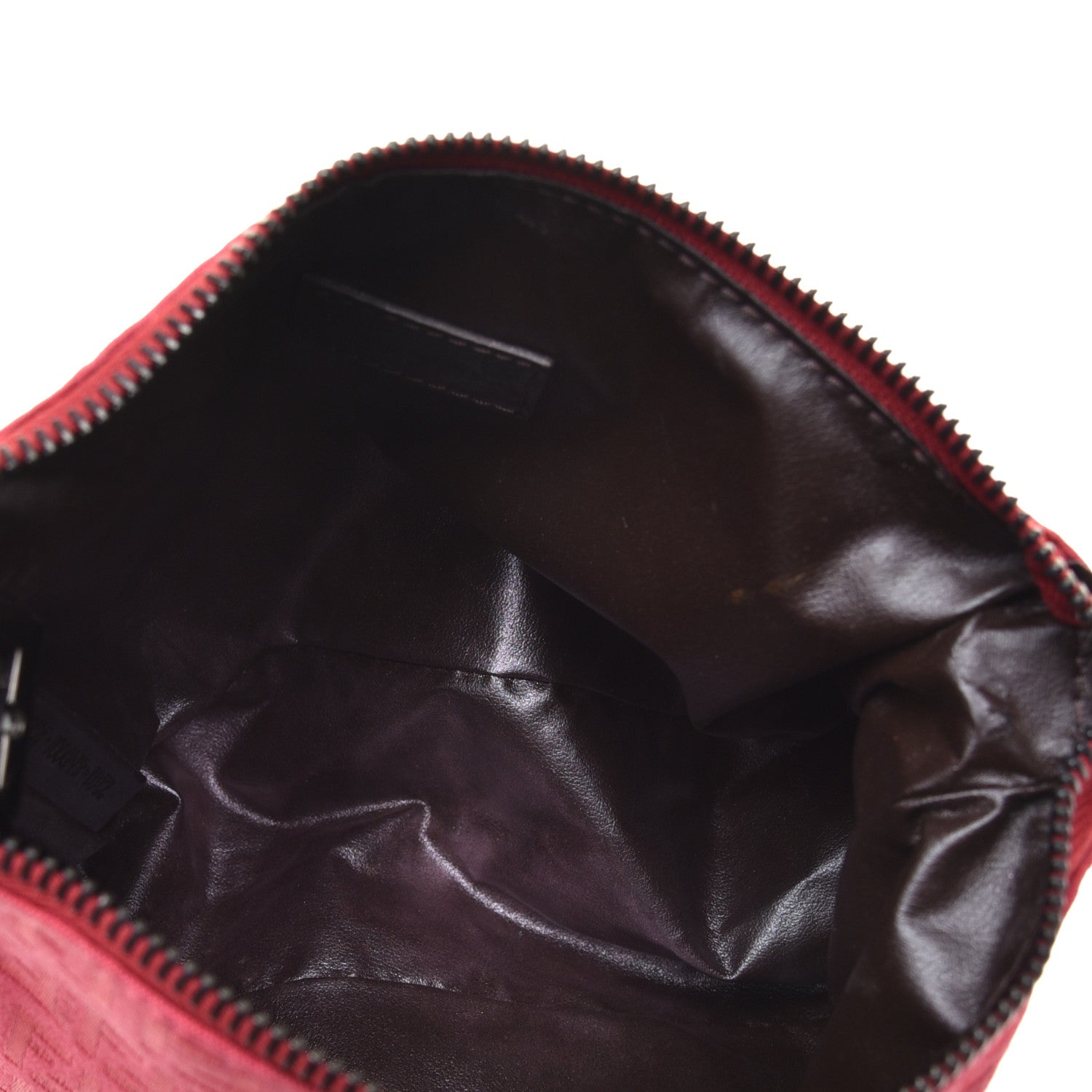 Fendi Zucchino Vitello Mini Pochette Lipstick Testa di Moro 5 of 8