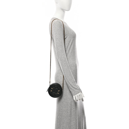 Chanel Caviar Quilted Round Filigree Crossbody Black 2 of 11