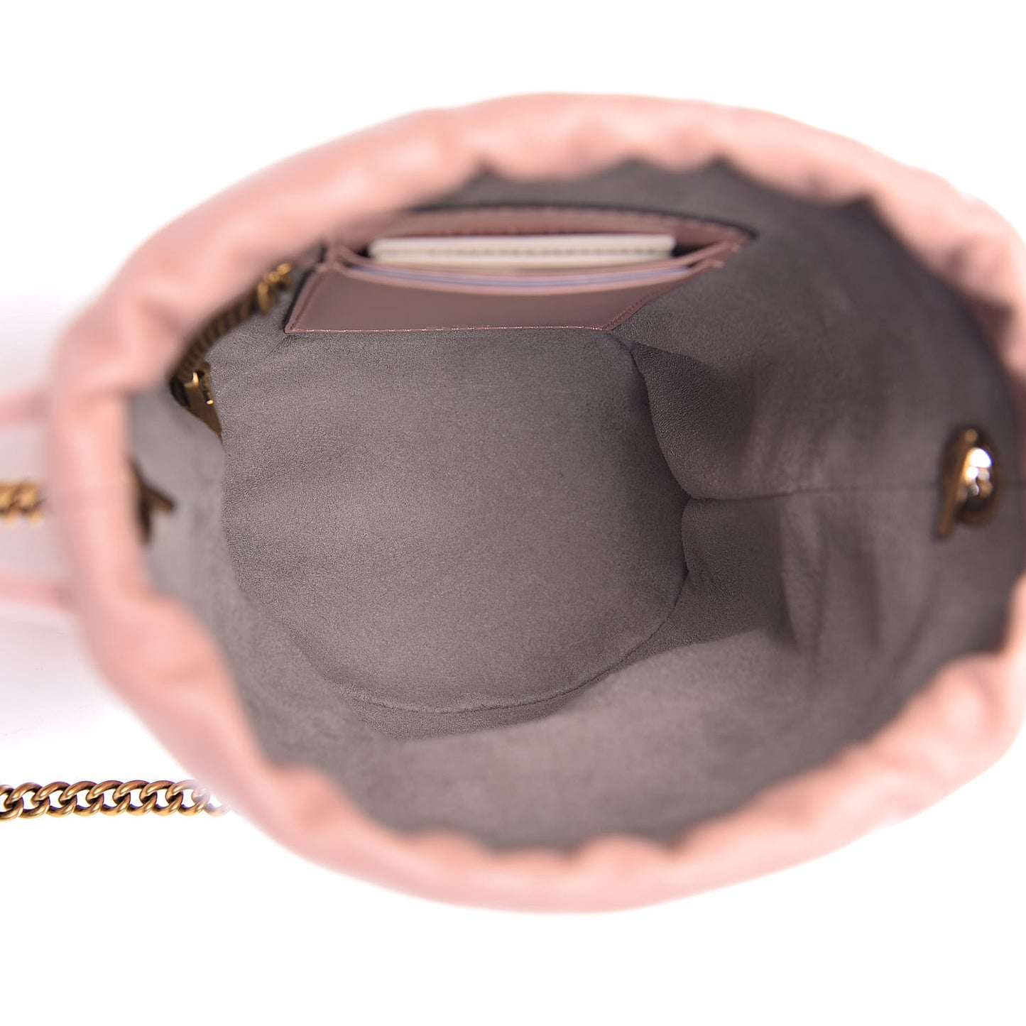 Calfskin Matelasse Mini GG Marmont 2.0 Bucket Bag Perfect Pink