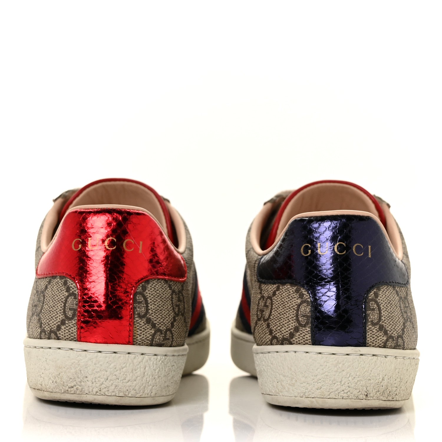 Gucci GG Supreme Monogram Womens Ace Low-Top Sneaker 35.5 Beige 5 of 9