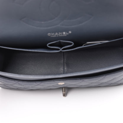 Chanel Caviar Quilted Jumbo Double Flap Dark Grey 5 of 15