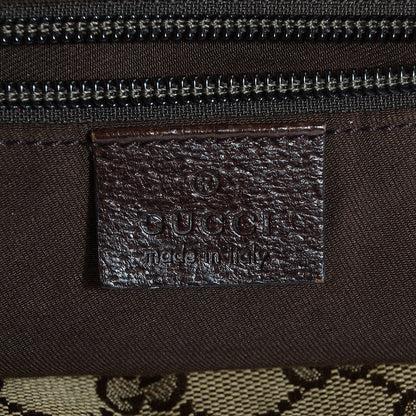 Gucci GG Monogram Medium Web Handle Bucket Tote Brown 6 of 9