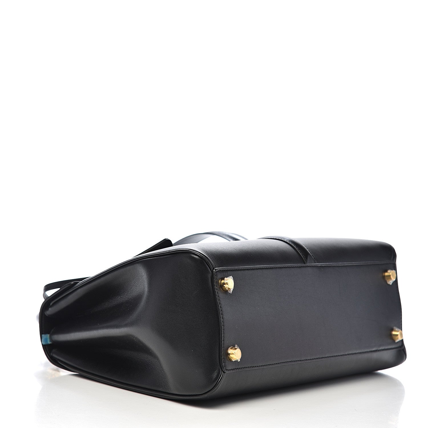 Celine Satinated Calfskin Medium 16 Top Handle Bag Black 3 of 11