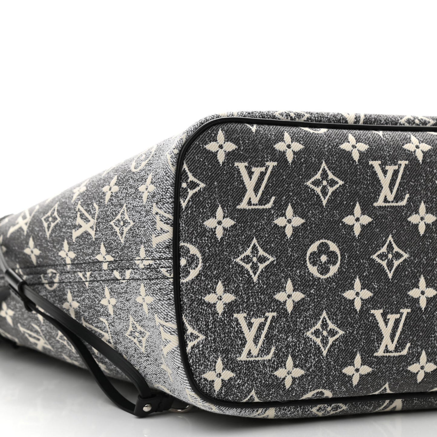 Denim Monogram Jacquard Neverfull MM Grey