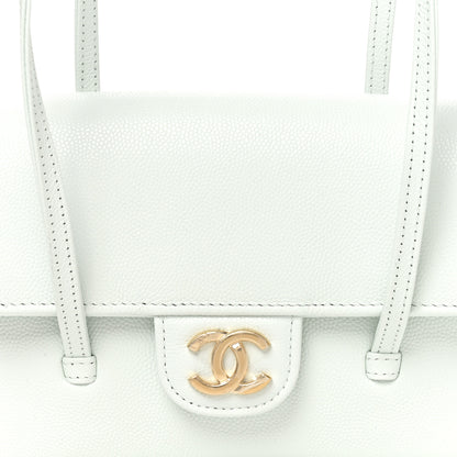 Chanel Shiny Caviar Mini Preppy Coco Shoulder Bag Light Blue 8 of 11