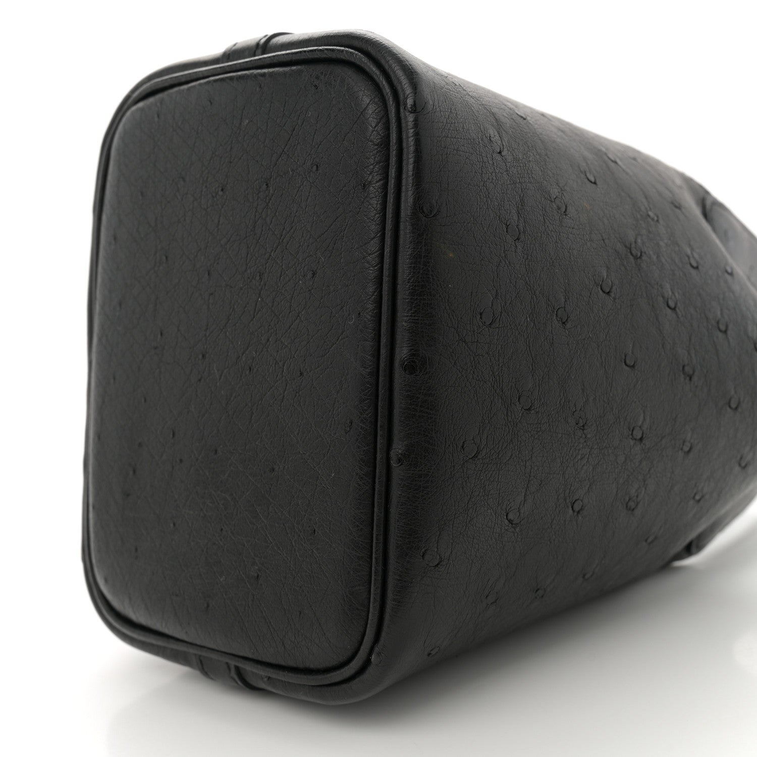 Hermes Ostrich Micro Picotin Lock Black 10 of 12