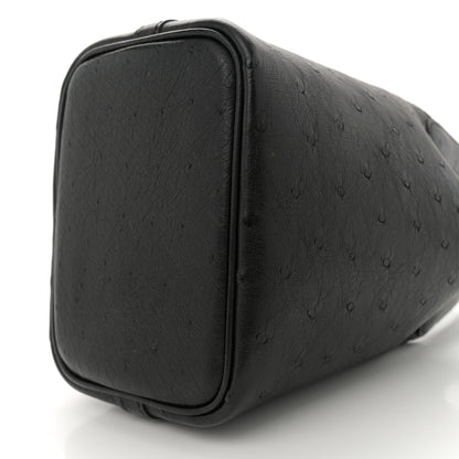 Hermes Ostrich Micro Picotin Lock Black 10 of 12