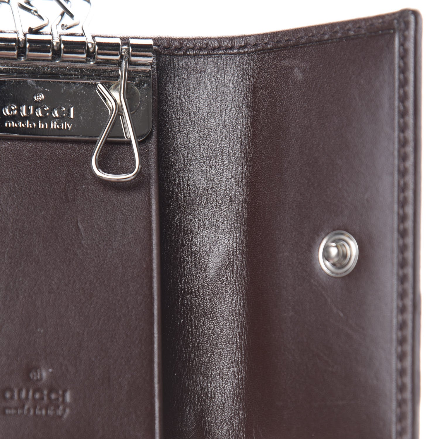 Gucci Guccissima Web 6 Key Holder Case Brown 10 of 15