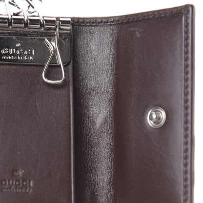 Gucci Guccissima Web 6 Key Holder Case Brown 10 of 15